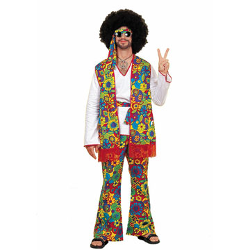 Costume hippie grovy homme XXL