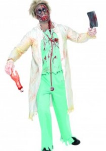 Déguisement de docteur zombie