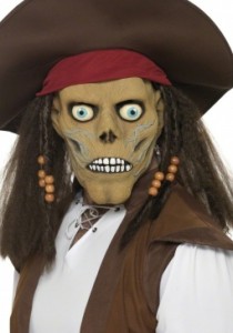 Masque de pirate zombie