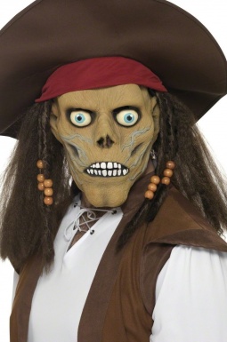 Masque de pirate zombie