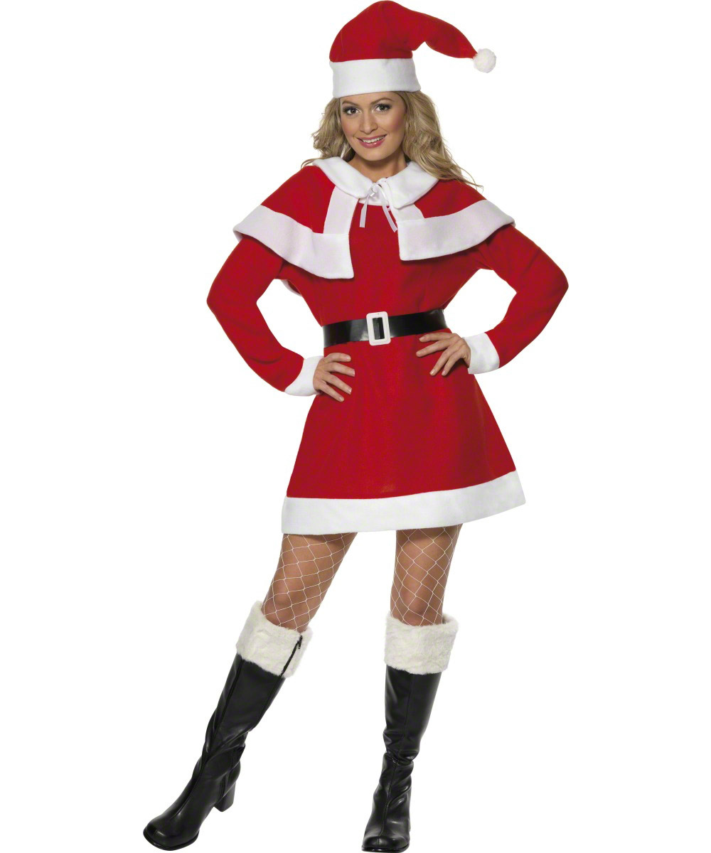 Déguisement mère noel traditionnel : Costume femme noel pas cher